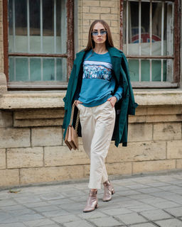 Свитшот с горизонтальной вставкой SPP002 - Sahar art lab фото 2