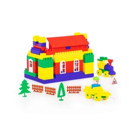 Конструктор Строитель (348 элементов) (в пакете) - Полесье фото 3