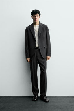 WOOL SUIT TROUSERS