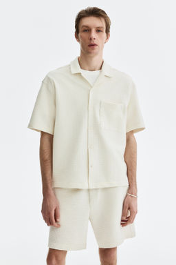 Pantal?n corto gofrado Relaxed Fit - H&m фото 4