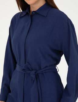 Lacivert Oversize Uzun Kollu G_mlek - Pierre cardin фото 7