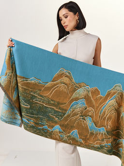 В составе ШЕРСТЬ и КАШЕМИР Большой, мягкий, теплый двусторонний палантин