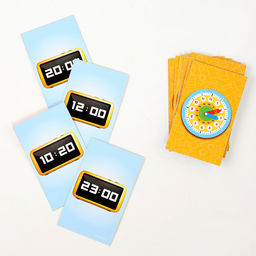 Развивающая игра «Часы. Учим время», 16 карточек, 16 фишек