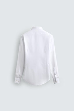 CAMISA REGULAR FIT ESTRUCTURA / Blanco - Zara фото 7