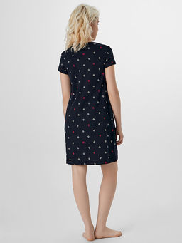 Сорочка ночная женская черная с надписью Love - Mark formelle фото 2