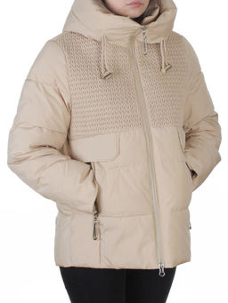YR-6619 BEIGE Куртка зимняя женская (150 гр. холлофайбер)