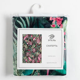 Скатерть «Этель» Tropical parrots 149×220 см, 100% хлопок, саржа 190 г/м²