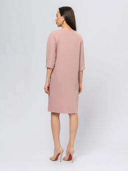 Платье розового цвета с рукавами 3/4 - 1001dress фото 3