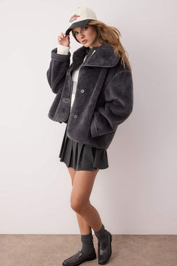 Antrasit Oversize Kal?p Pelus Mont TWOAW26MO00062