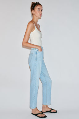 JEANS Z1975 MOM FIT TIRO ALTO / Azul claro - Zara фото 4