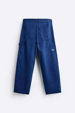 FADED CARPENTER TROUSERS WITH POCKET - Zara фото 8