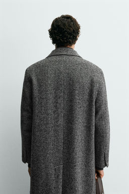 HERRINGBONE WOOL COAT - Zara фото 3