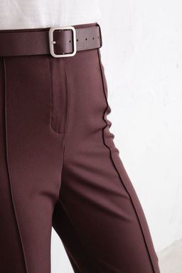10959 Брюки со стрелками кофейные - Martichelli фото 3