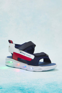 Lacivert Is?kl? Kucuk Erkek Cocuk Kids Spor Sandalet TAKSS25SD00071