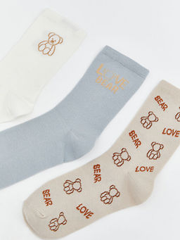 Ay? Bask?l? Kad?n Soket ?orap 5li