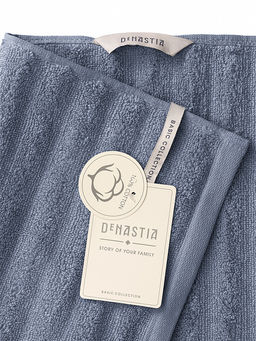 Полотенце для лица 50x90 синий махровая ткань - Denastia фото 5