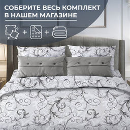 Простыня на резинке 160*200 см, поплин, борт 25 см (Валенсия, белый)