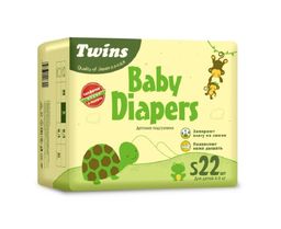 Подгузники детские Твинс S (4-9кг) x22