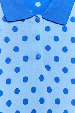 POLO PUNTO LUNARES / Azul - Zara фото 8