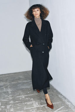 WOOL BLEND COAT ZW COLLECTION LIMITED EDITION