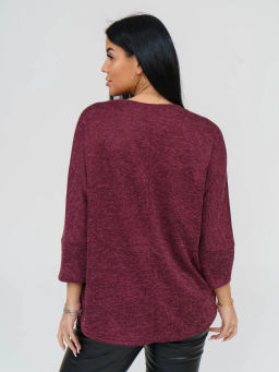 Туника женская, цвет бордовый