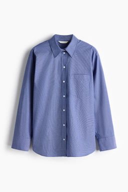 Camisa oversize en popelina de algod?n