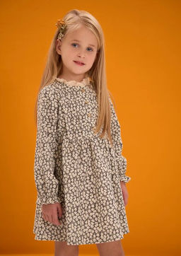 Платье из микро-вельвета дев. О66655 - Карамелли фото 6