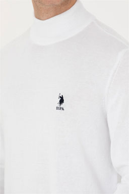 U. S. Polo Assn / Мужской белый базовый свитер - U.s. polo assn фото 7