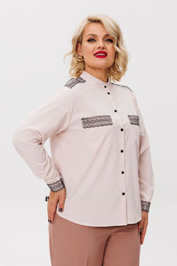 Блуза ANELLI 1250 ванильный крем  фото 3