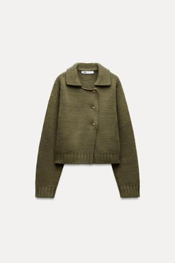 KNIT CARDIGAN WITH GOLDEN BUTTONS - Zara фото 5