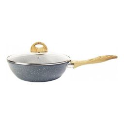 Сотейник с крышкой с антипригарным покрытием Walmer Stonehenge, 26 см, цвет светлое дерево  фото 2