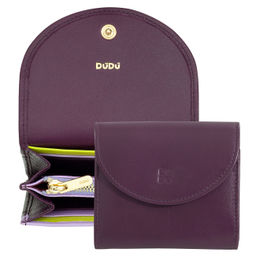 Кошелек кожаный DuDu серии Malaga | темно-фиолетовый