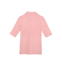 CONTE Топ в рубчик из вискозы премиального качества LD 1031 coral almond