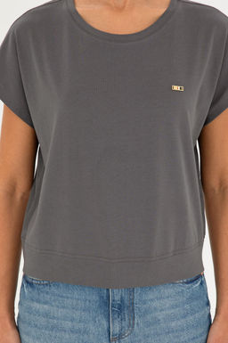 U. S. Polo Assn / Женская футболка антрацитового цвета - U.s. polo assn фото 6