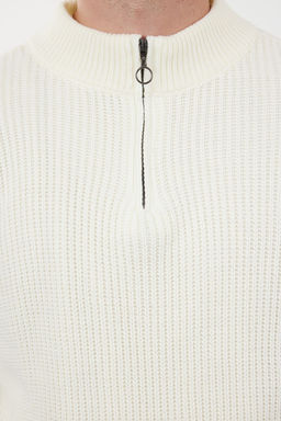 TRENDYOL MAN Indigo Casual Regular Yar?m Bal?kc? Yaka Duz Triko Kazak TMNAW22KZ1908 - Trendyolmilla фото 47