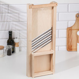 Шинковка для капусты с коробом, 57×22×4 см, дерево
