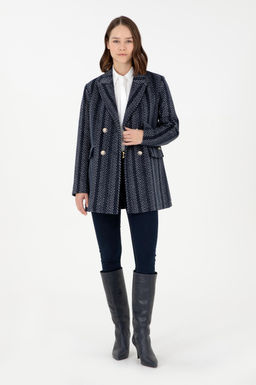 Женское темно-синее пальто Stash - U.s. polo assn фото 4