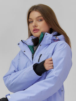 Горнолыжная куртка женская зимняя фиолетового цвета 7015_1F - Chunmai фото 5