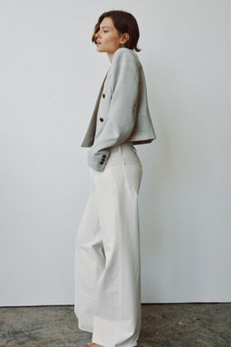 ZW COLLECTION LOW-RISE WIDE-LEG JEANS - Zara фото 2