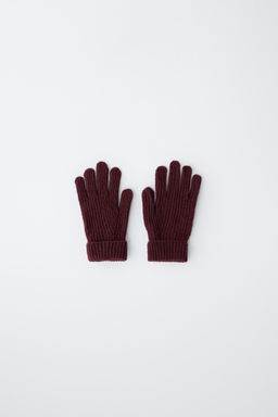 PLAIN KNIT GLOVES