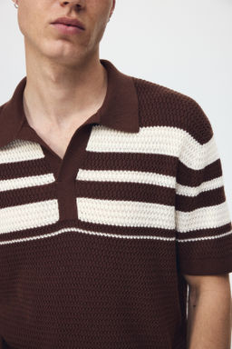 Polo en punto pointelle Regular Fit - H&m фото 9