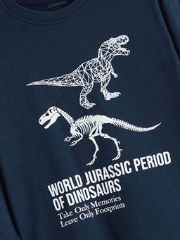 Dinozor Bask?l? Erkek ?ocuk Ti??rt