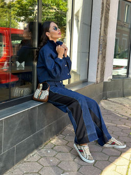 Рубашка AURA 2163-164-Р тёмно-синий деним