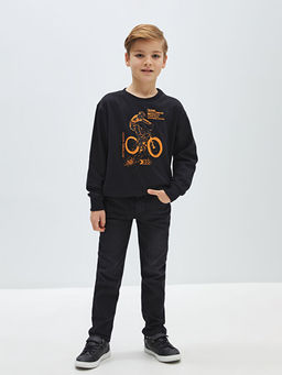 Beli Ayarlanabilir Lastikli Erkek ?ocuk Jean Pantolon