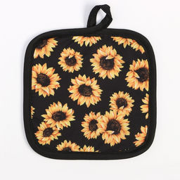 Прихватка Доляна Подсолнухи 17*17 см 100% п/э  фото 2