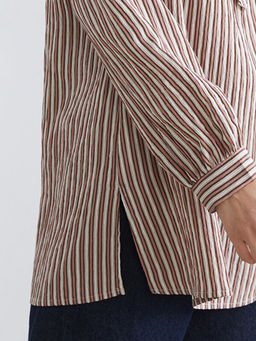 ?izgili Oversize Kad?n G?mlek Tunik