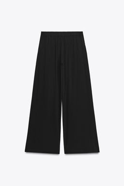 WIDE-LEG TROUSERS WITH WRAP WAIST - Zara фото 13