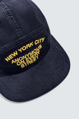 EMBROIDERED CORDUROY CAP - Zara фото 3