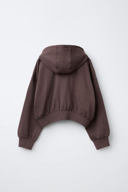 SUDADERA CAPUCHA TEXRO RELIEVE / Marr?n - Zara фото 2