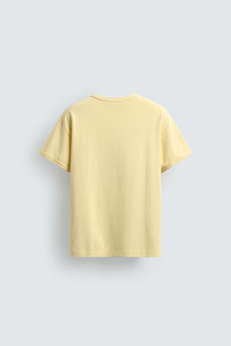CAMISETA LAVADA LEBLON / Mantequilla